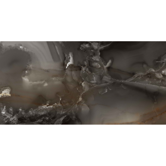 Πλακάκι Black Onyx Full Lappato 60Χ120 Μαύρο Γυαλιστερό